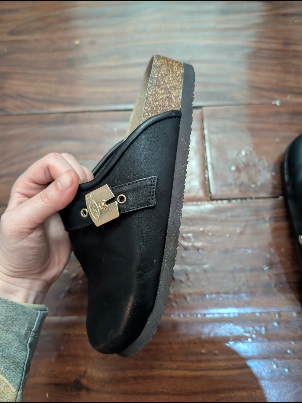 Dr. Scholl's Black Louis Iconic Clogs/Slides - Picture 8 of 16